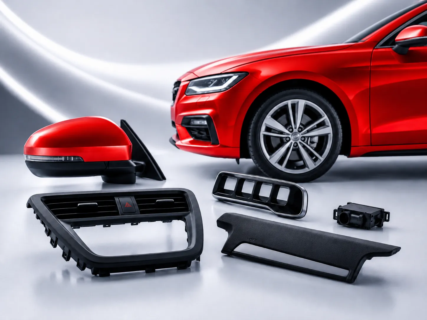 Masterbatch for selected automotive plastic parts