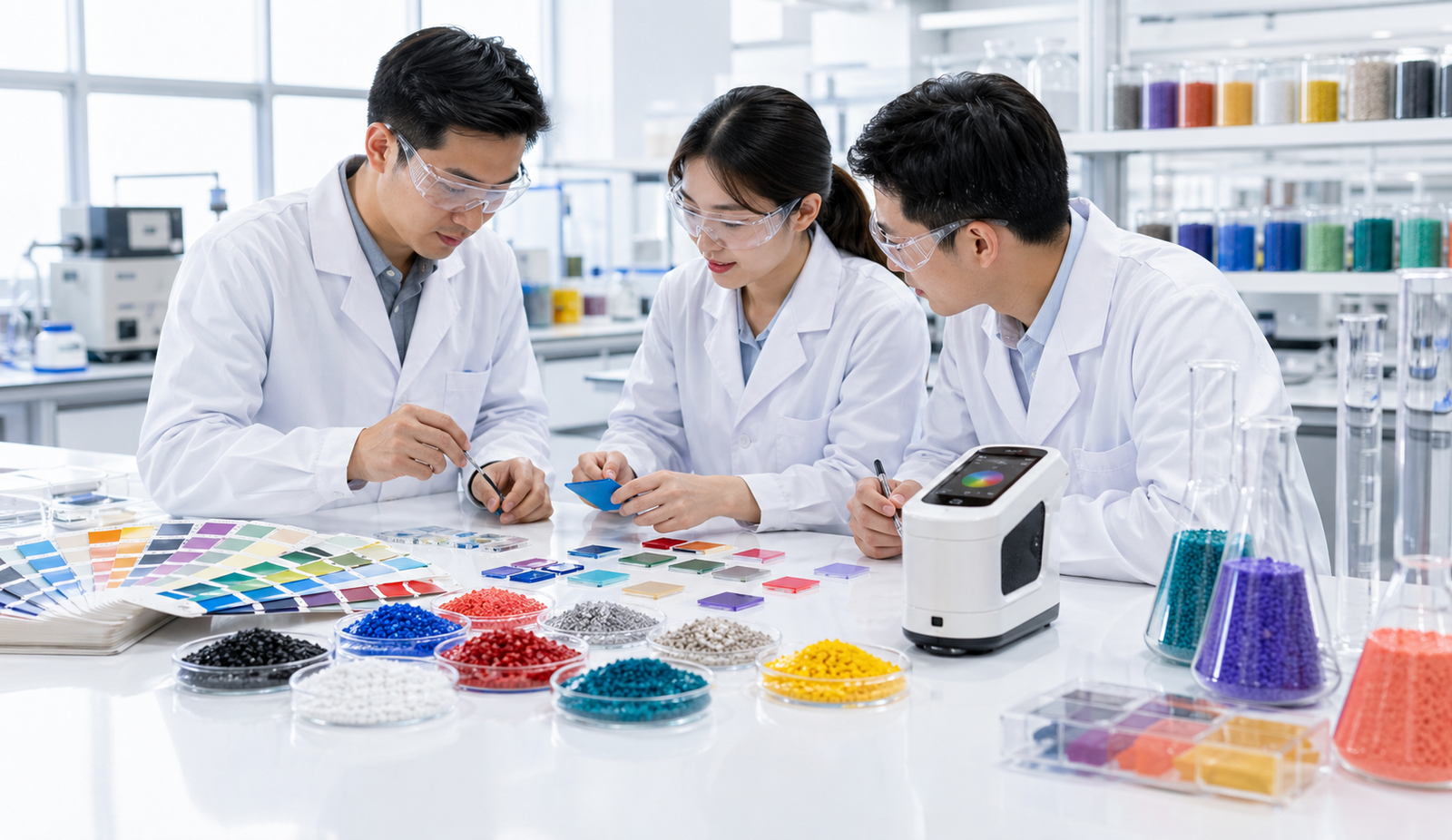 Plastic applications including toys, containers and color masterbatch solutions