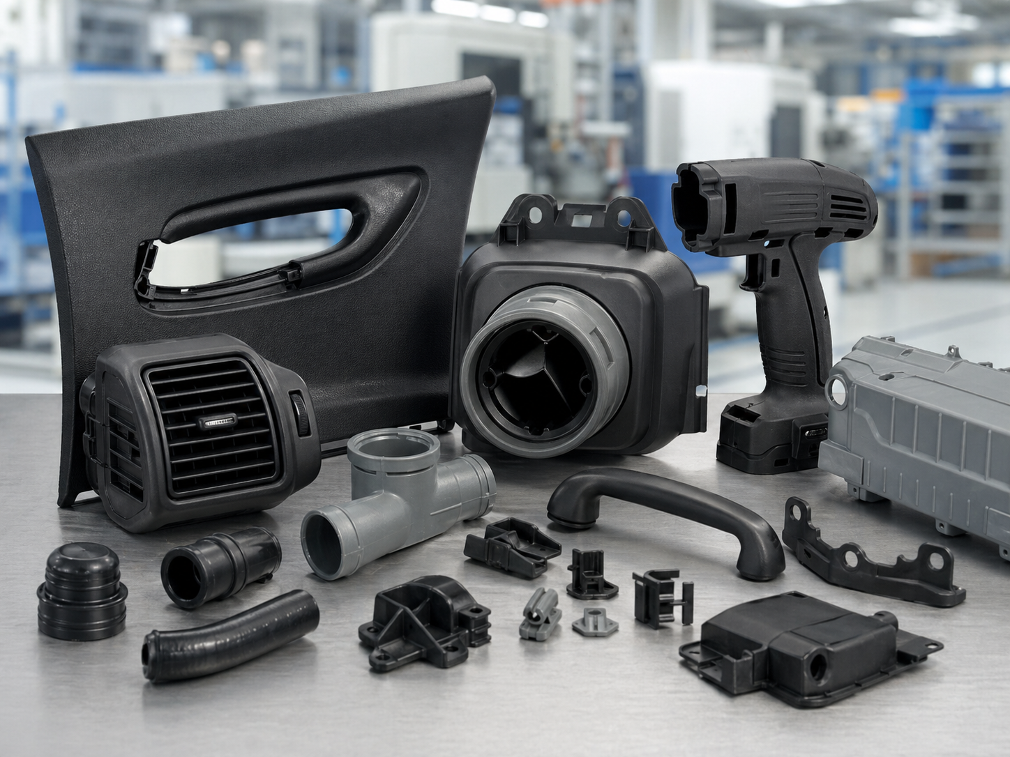 汽车内饰件、管材、工业塑料件和工具配件功能母粒应用