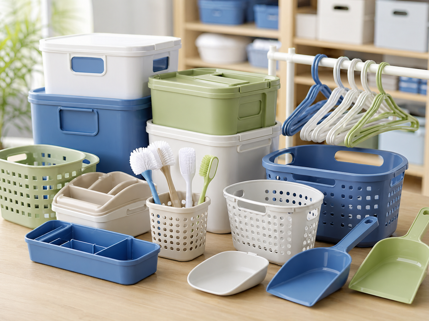 收纳盒、衣架、清洁用品和家居塑料件色母粒应用